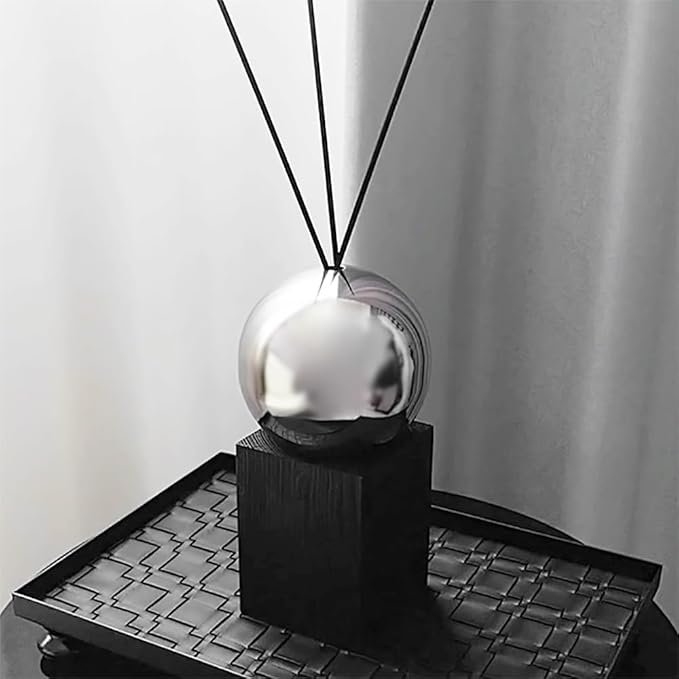 ルームフレグランス アロマ スティック スティックディフューザー 容器 おしゃれ オブジェ 置物 インテリア雑貨 モダン ホテルライク 海外インテリア 北欧 ウッド（c-za0601） (ブラック) サムネイル
